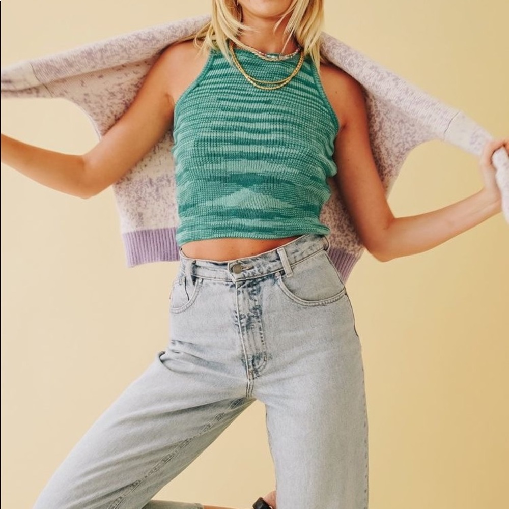 Verge Girl - On The Horizon Knit Top // Teal